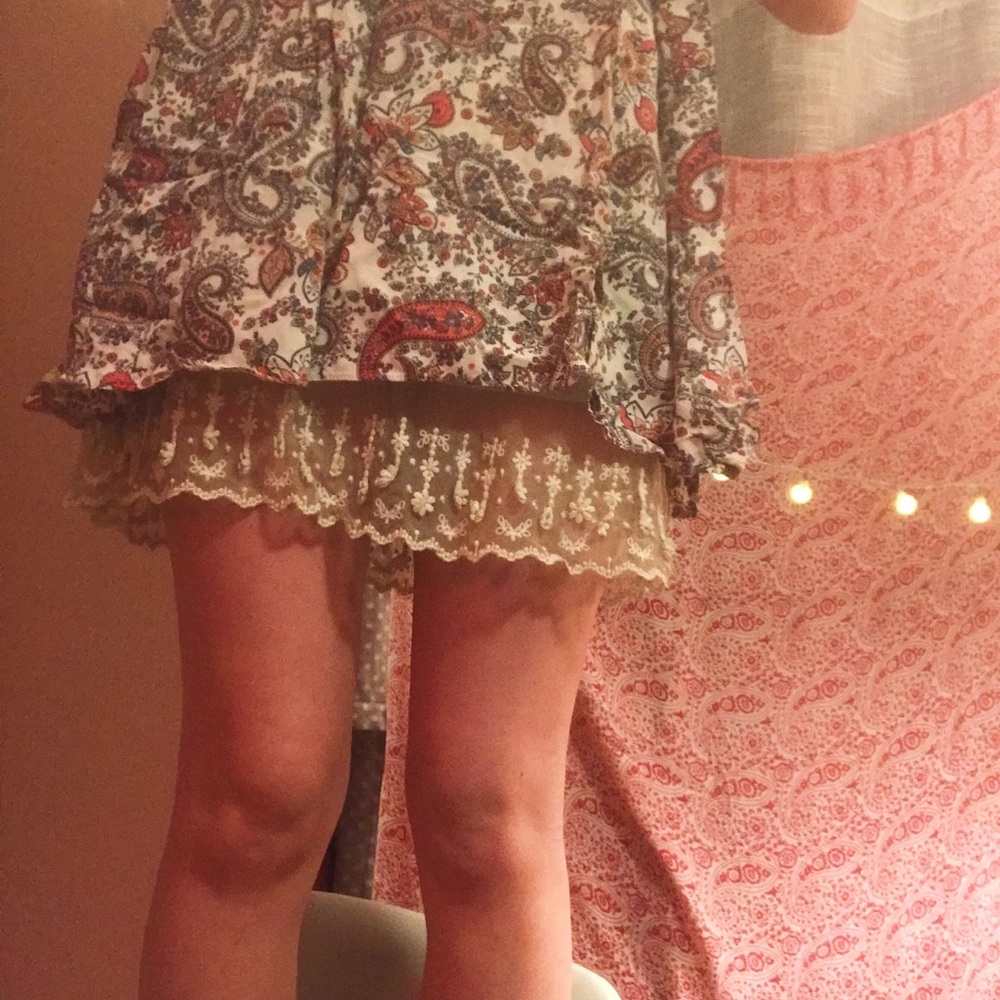 beige lace slip dress